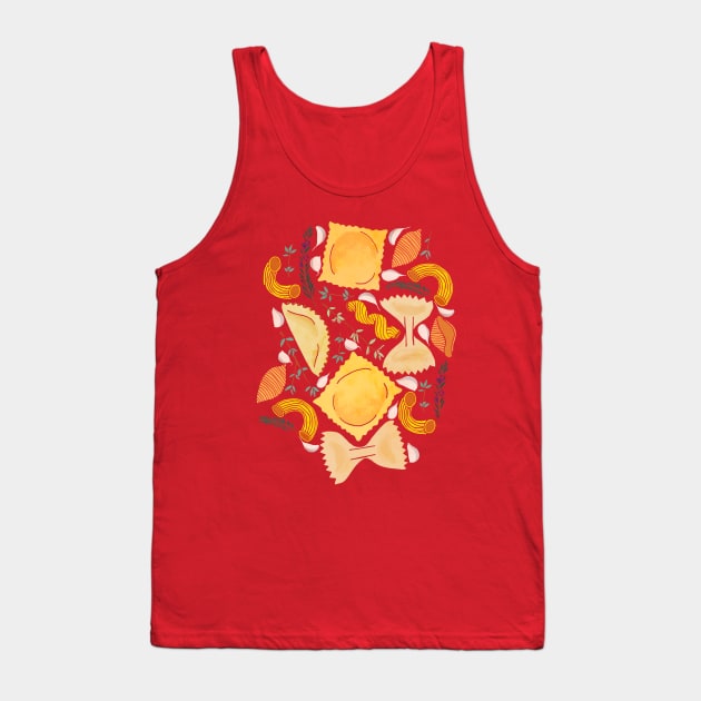 All The Pasta-bilities Tank Top by tangerinetane